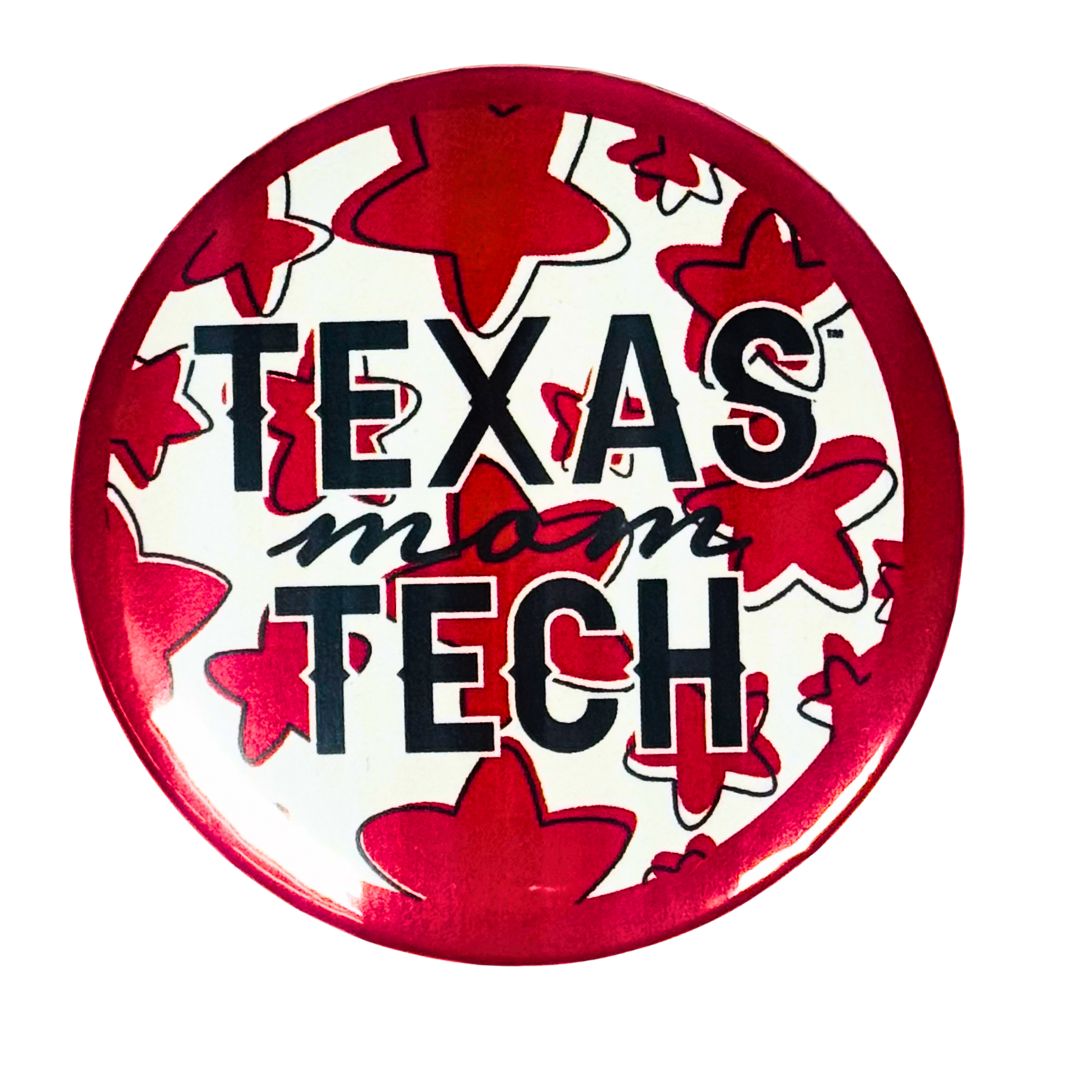 Texas Tech Mom Stars Button