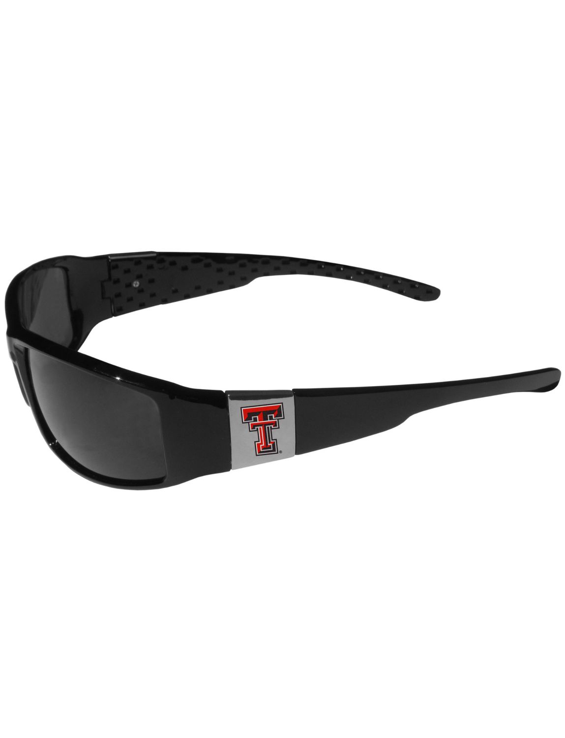 Silver Emblem Black Sleek Sunglasses