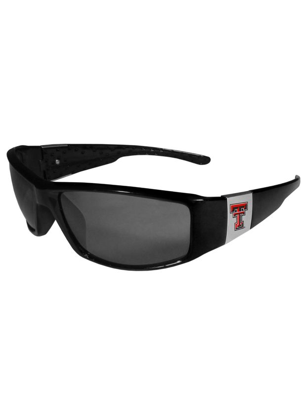 Silver Emblem Black Sleek Sunglasses