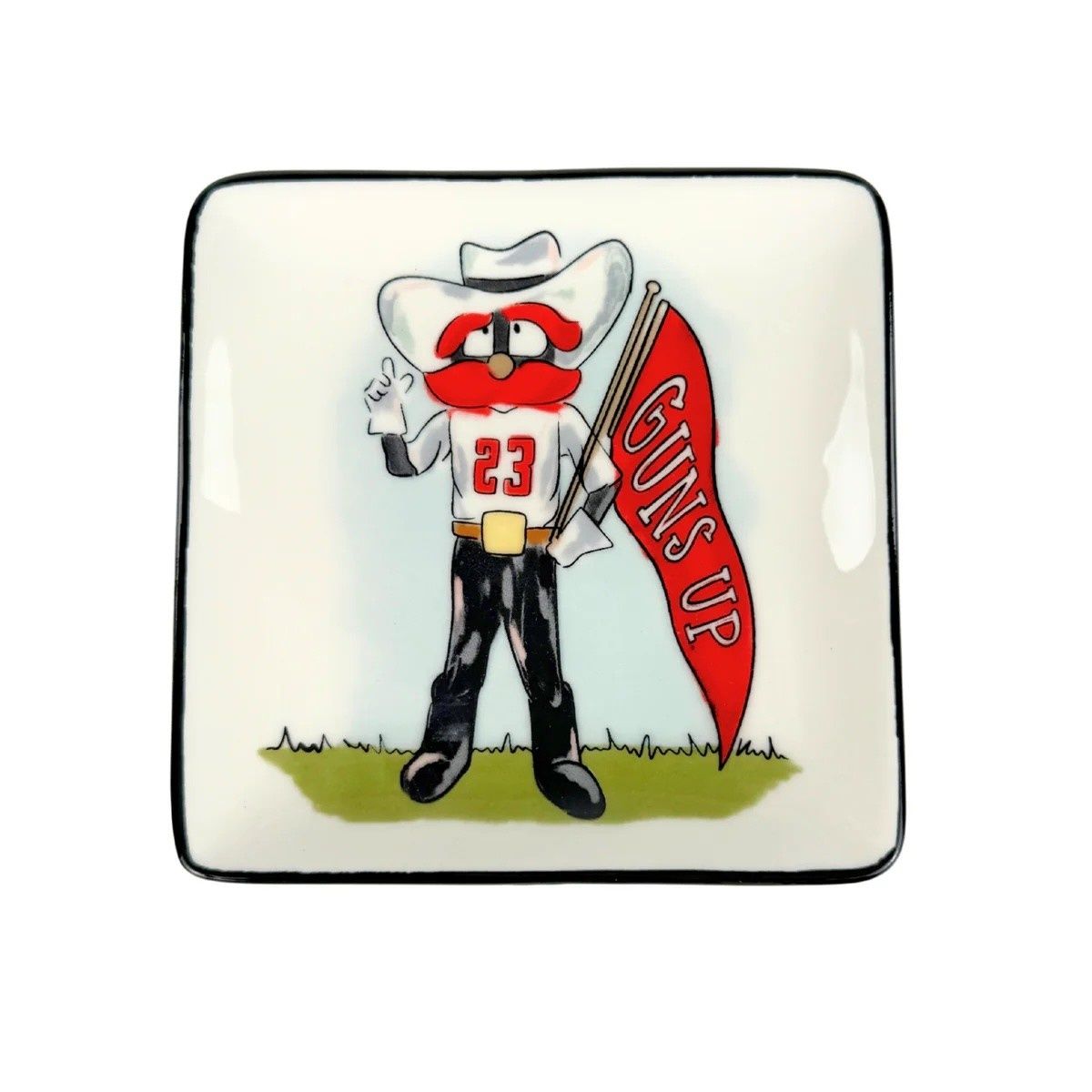 Raider Red Guns Up Trinket Tray