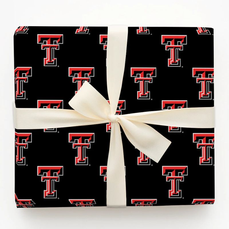 Double T Black Wrapping Paper - 6 Feet