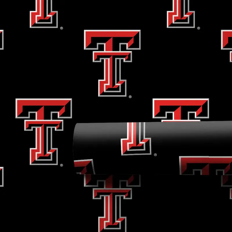 Double T Black Wrapping Paper - 6 Feet