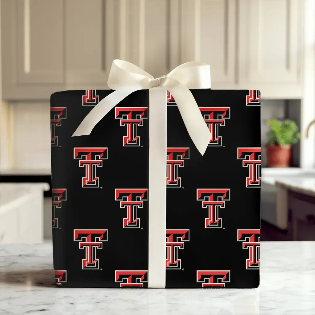 Double T Black Wrapping Paper - 6 Feet