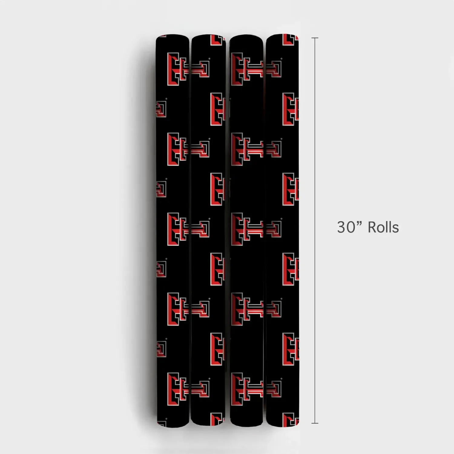 Double T Black Wrapping Paper - 6 Feet