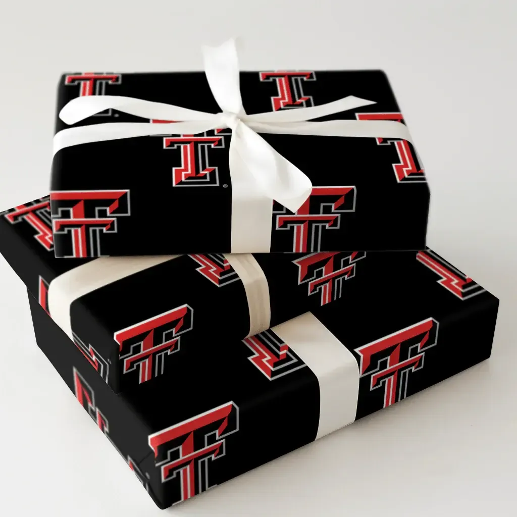 Double T Black Wrapping Paper - 6 Feet