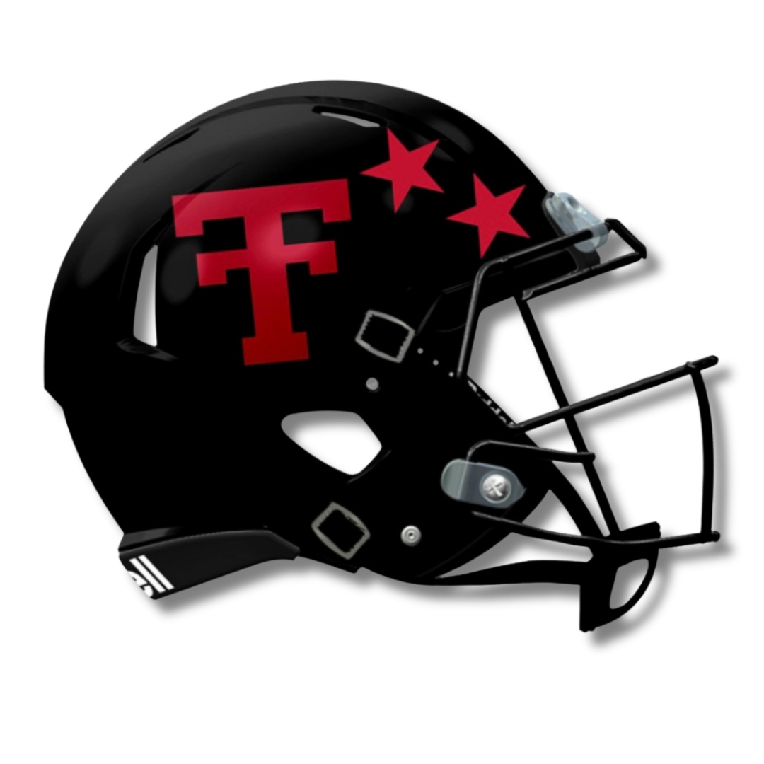 Mini Football Helmet - 100 Year Black
