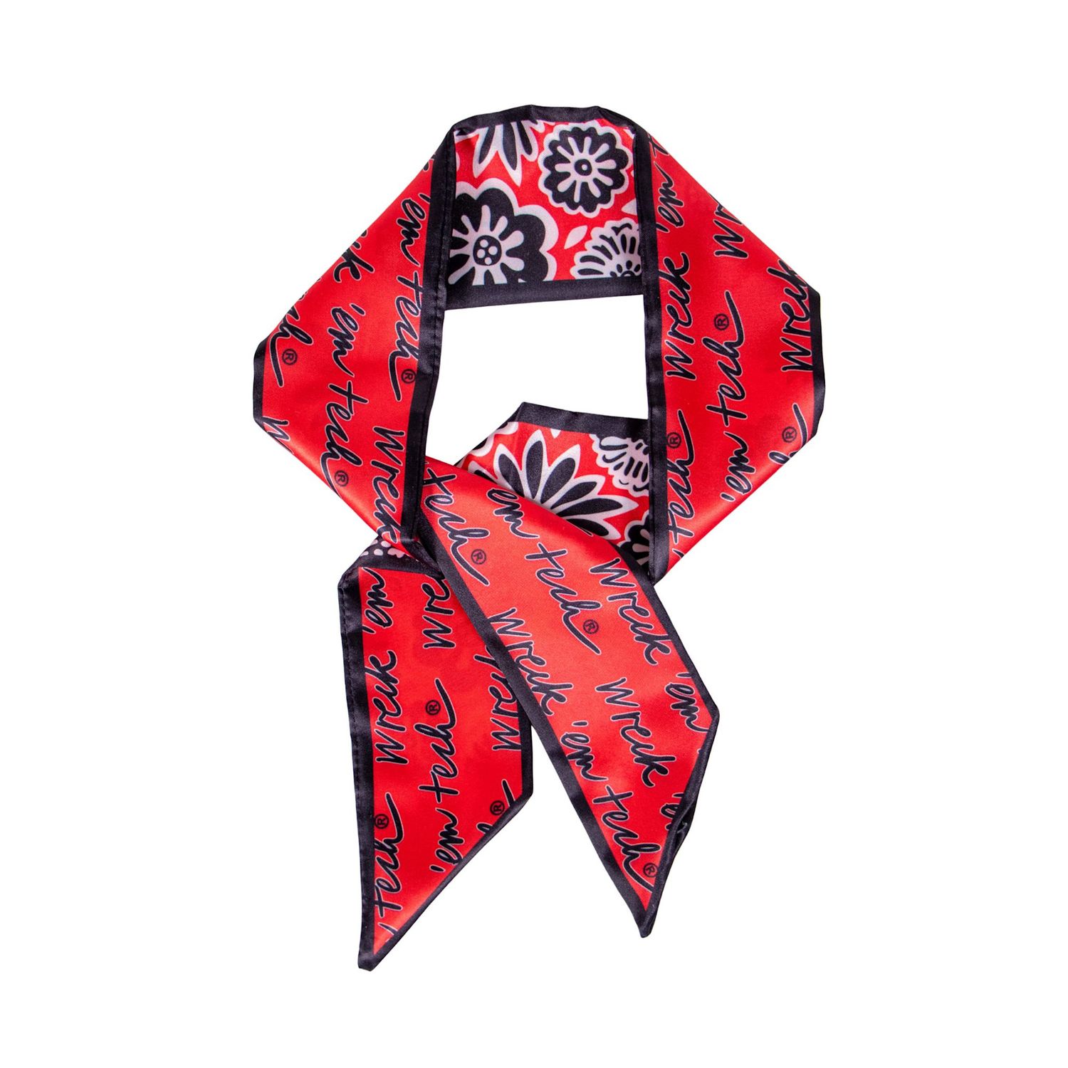 Wreck 'em Floral Reversible Skinny Scarf