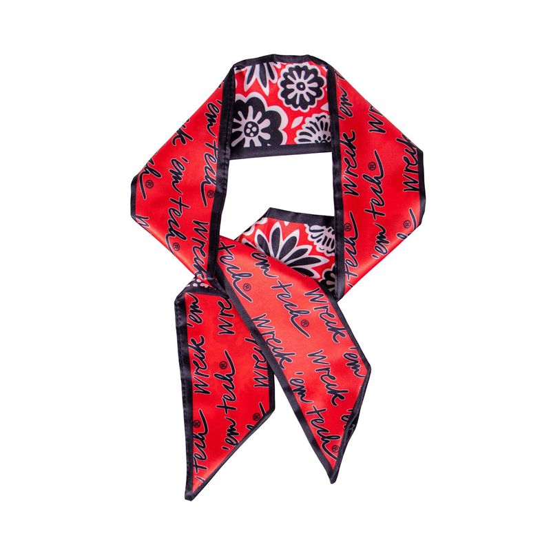 Wreck 'Em Floral Reversible Skinny Scarf