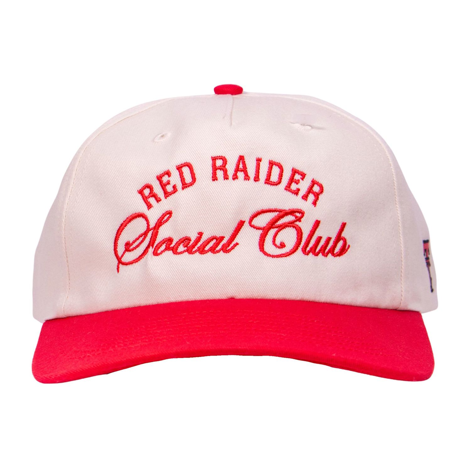 Red Raider Social Club Cap - Cream/Red