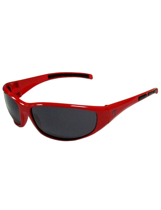 Red Wrap Sunglasses with Rubber Grip