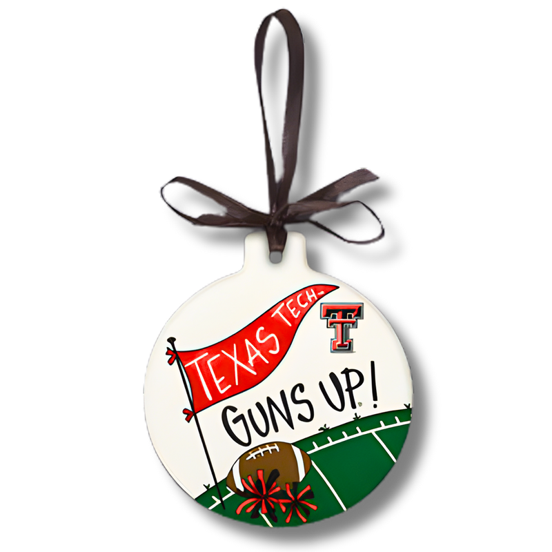 Guns Up Stone Ornament