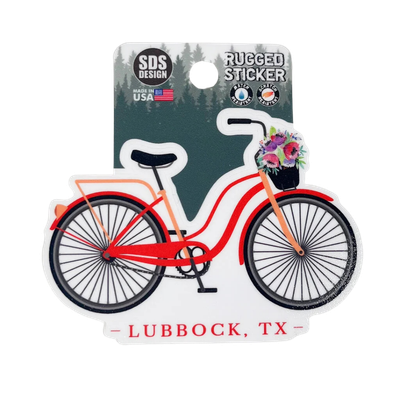 Bicycle with Flowers Sticker