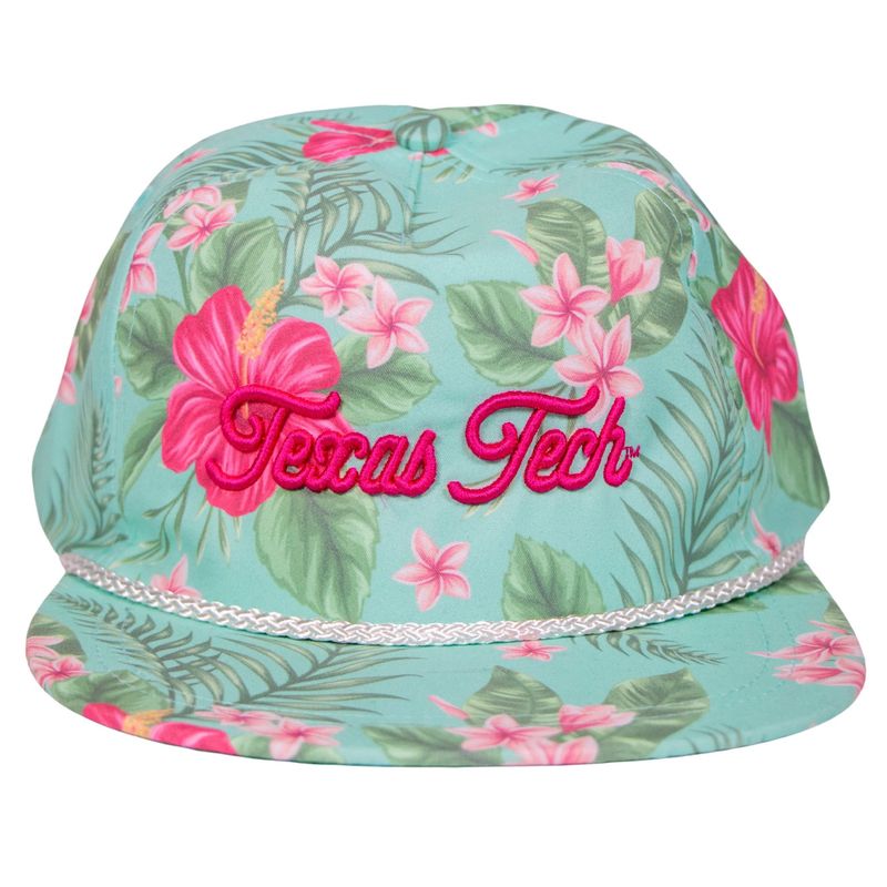 Wreck ‘em Puff Aloha RopeCap - Mint/Pink