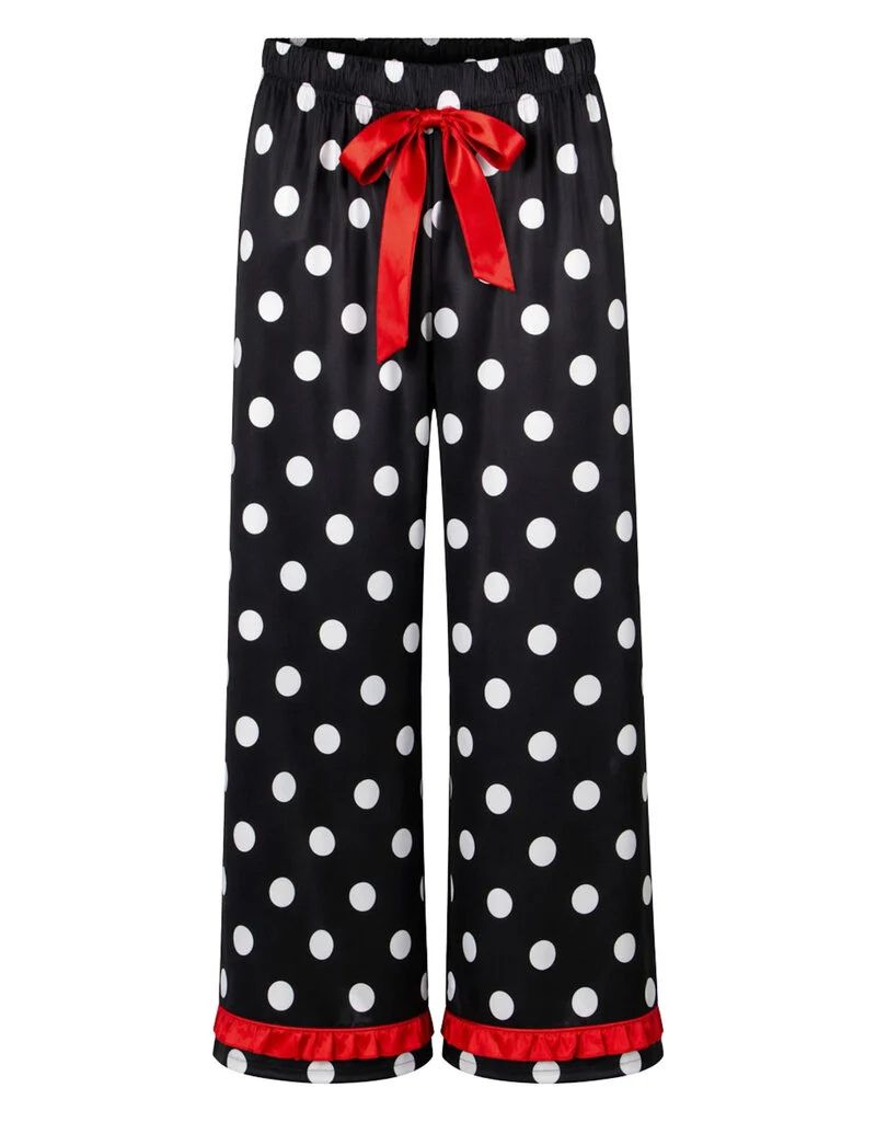 Polka Dot Ruffle Pajama Set  