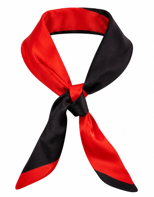 Red &amp; Black Twilly Scarf
