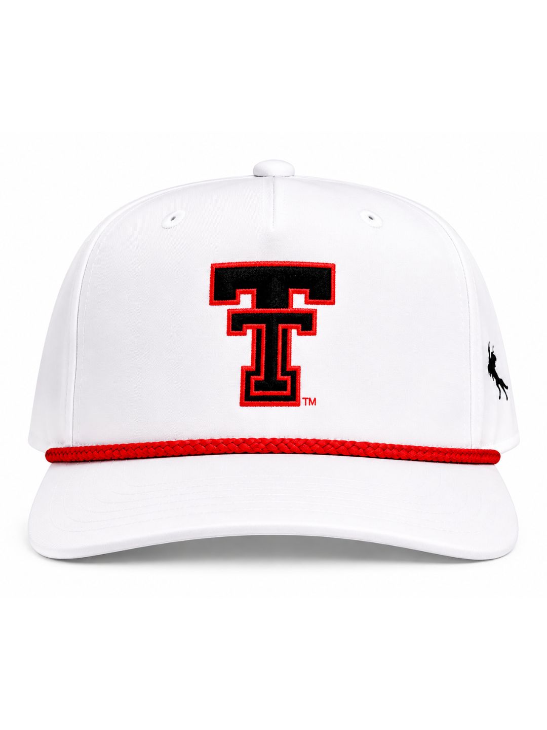 Red Lined Classic Rope Cap - White/Red