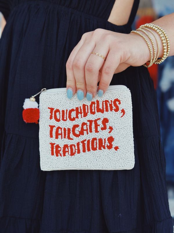 Tailgates &amp; Traditions Beaded Pouch