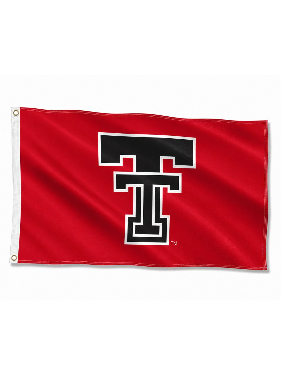 Classic Red &amp; White Double T Flag - 3 X 5
