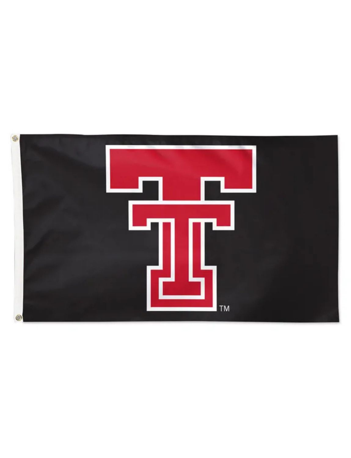 Classic Red &amp; White Double T Flag