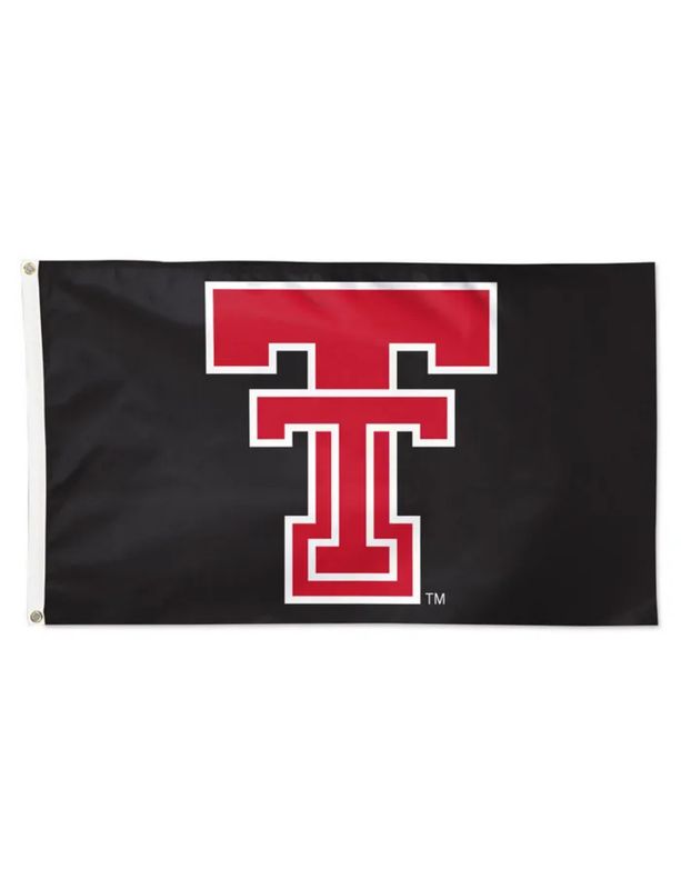 Classic Red &amp; White Double T Flag