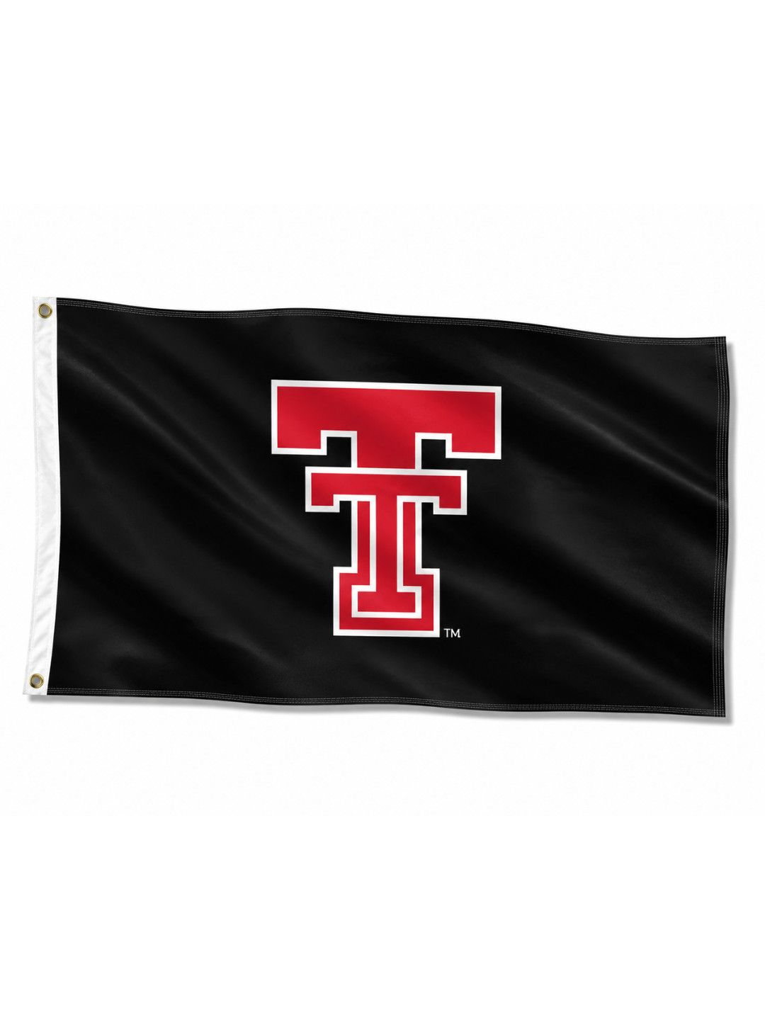Classic Black &amp; White Double T Flag - 3 X 5