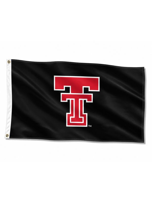 Classic Black &amp; White Double T Flag - 3 X 5