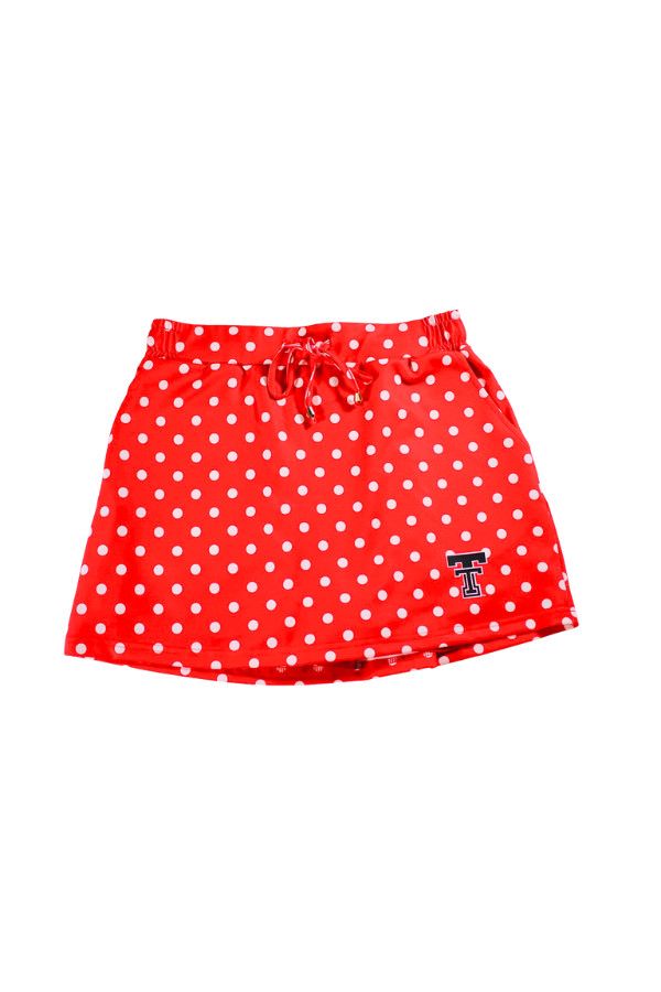 Red Polka Dot Skort, Size: SM