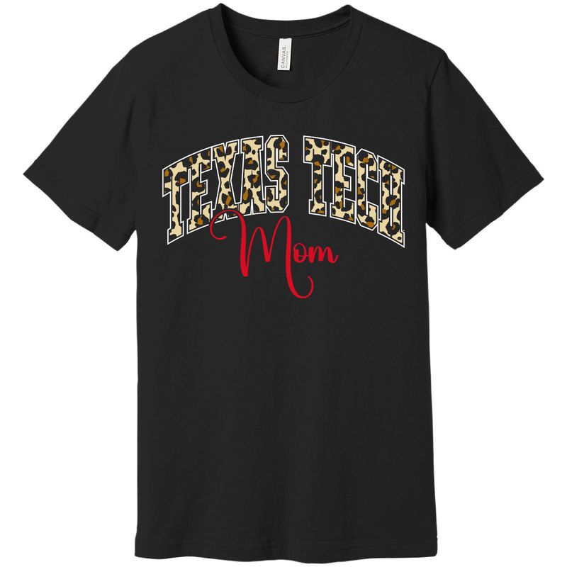 Mom Cheetah Print Short Sleeve Tee