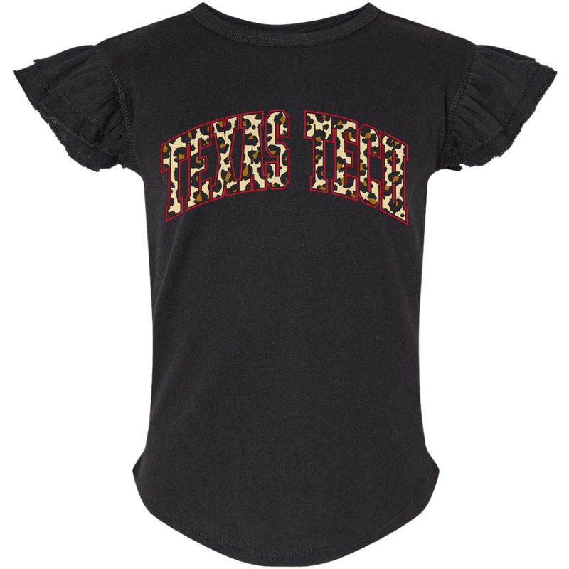 Cheetah Arch Toddler Ruffle Tee