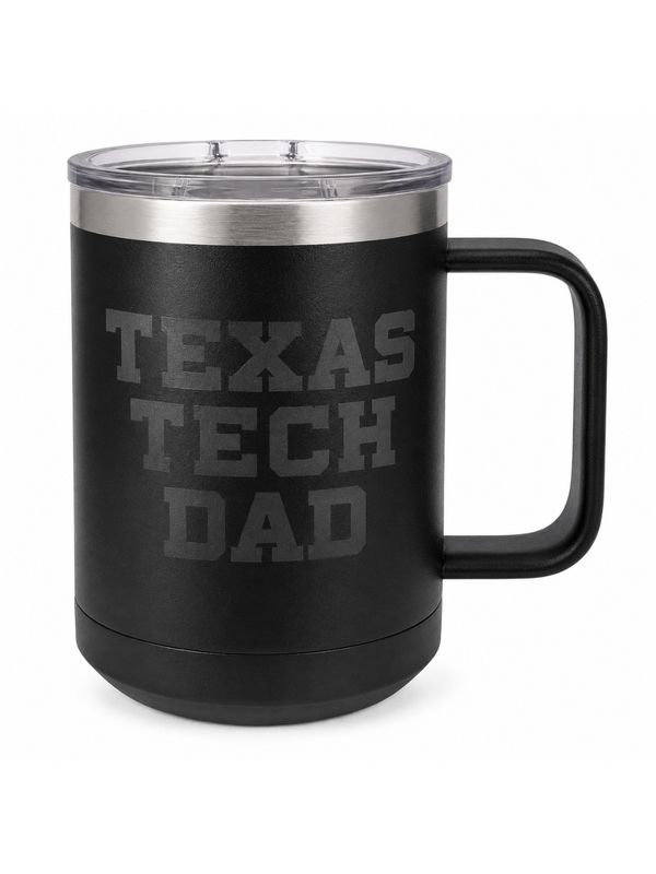 Texas Tech Dad Polar Camel 15 Oz Mug - Black