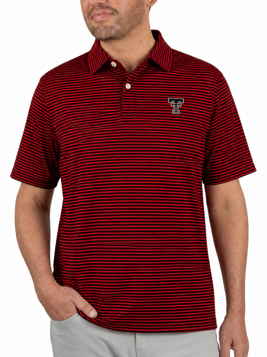 Raider Club Craft Stripe Polo