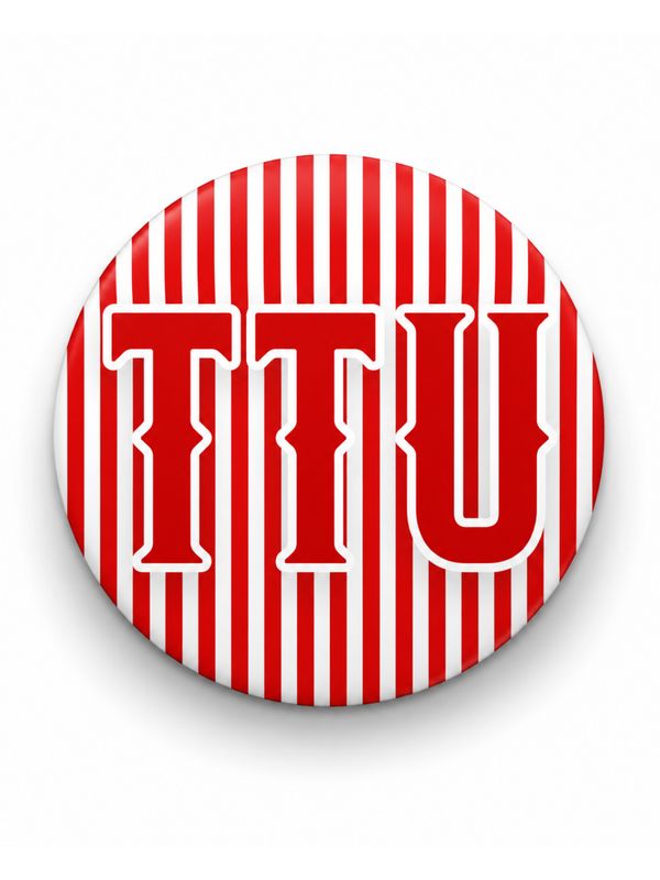 Stripes TTU Game Day Button