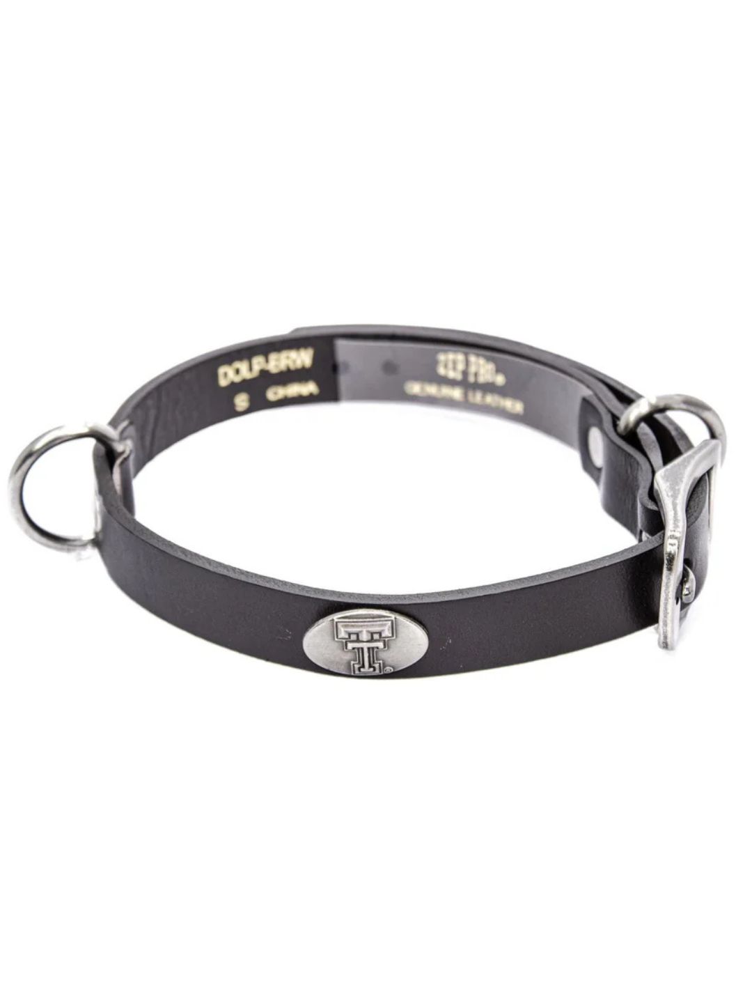 Concho Leather Dog Collar - Brown