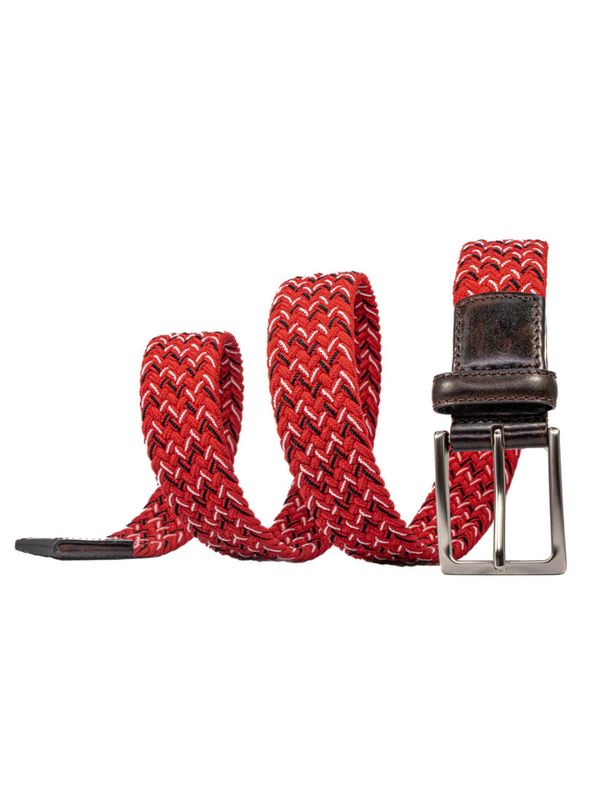 Braided Stretch Herringbone Belt