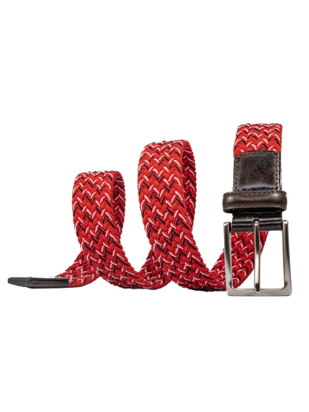 Braided Stretch Herringbone Belt
