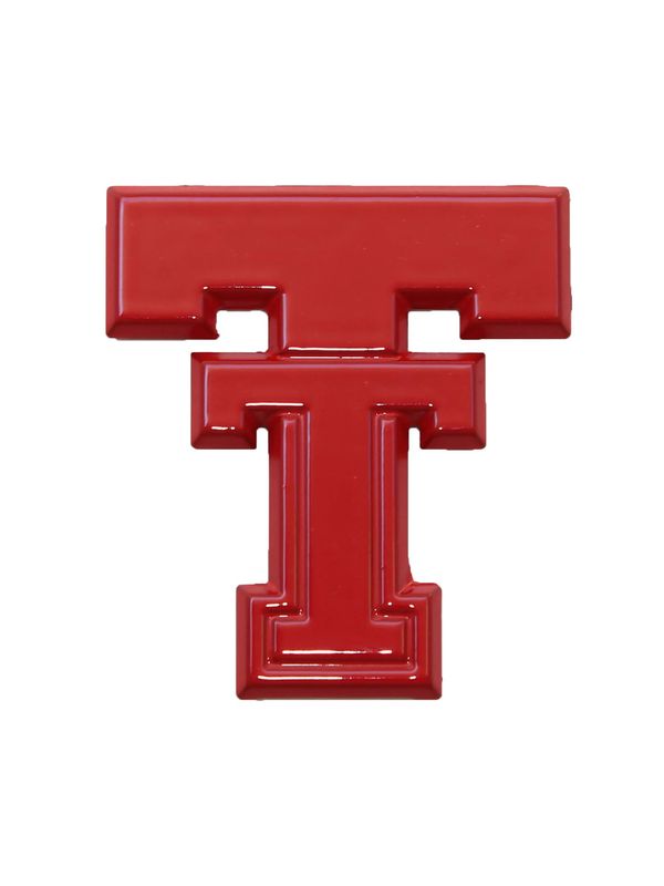 Auto Emblem Red Powdercoat Classic Double T
