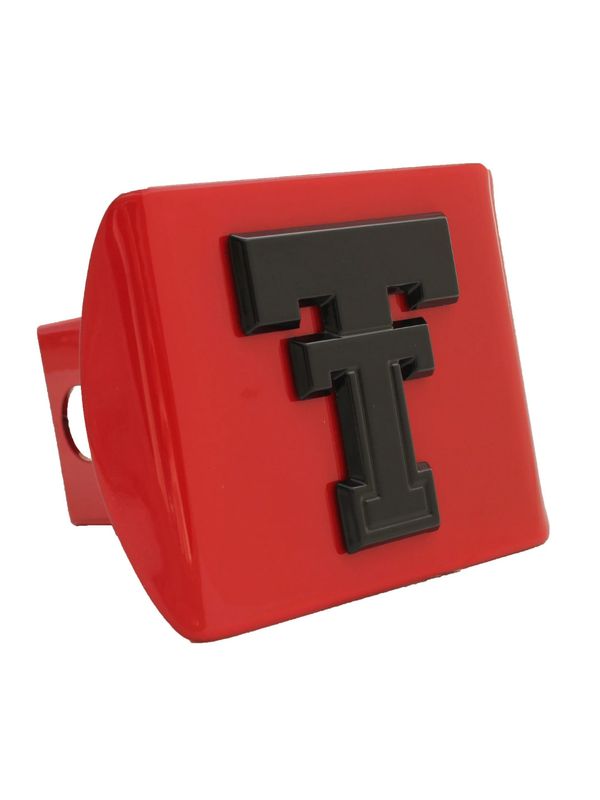 Black Powdercoat Classic Double T on Red Hitch