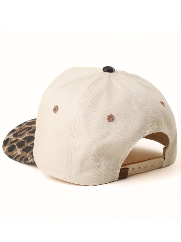 Leopard &amp; Cream Trucker Cap