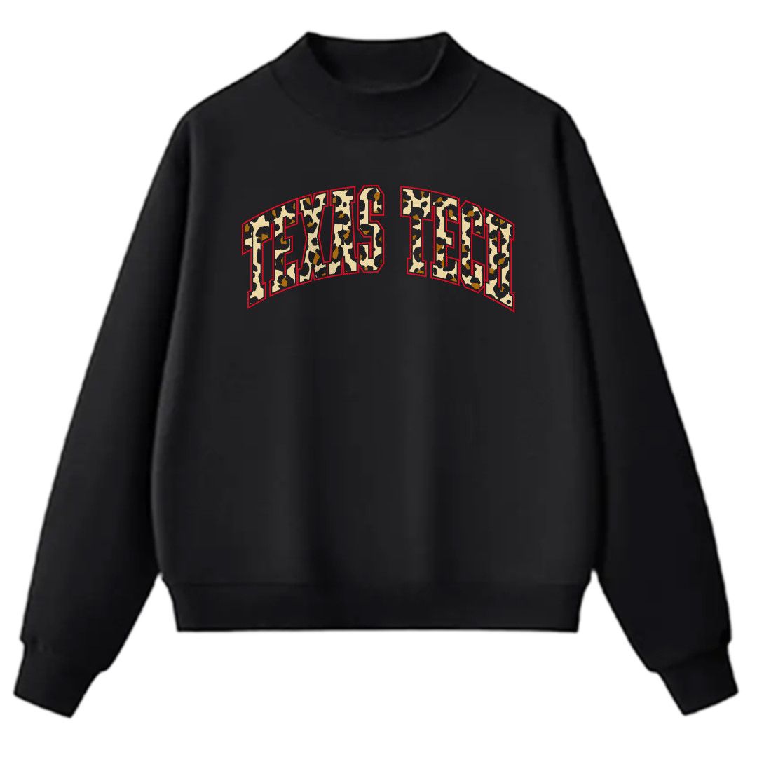Cheetah Cozy Fleece Mock Sweatshirt