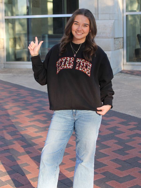 Cheetah Cozy Fleece Mock Sweatshirt