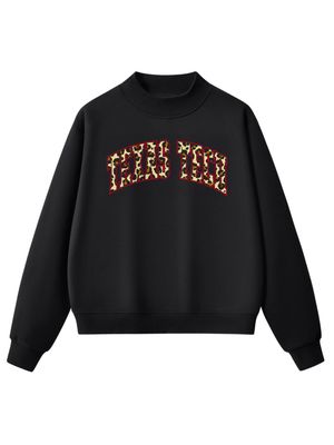 Cheetah Cozy Fleece Mock Sweatshirt