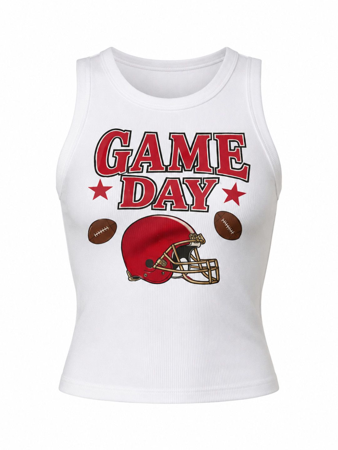 Game Day Helmet Boyfriend Tank