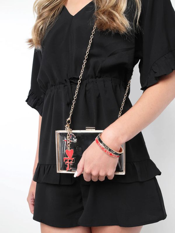 Red Raiders Skinny Hinge Bangle