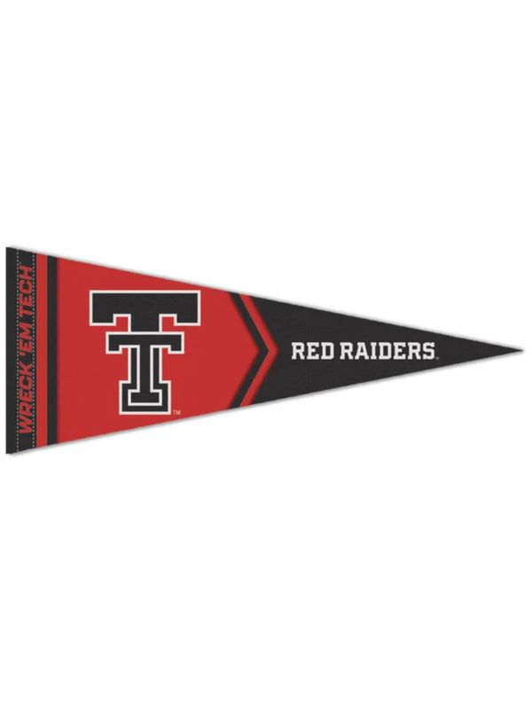 Black Logo Wreck 'Em Pennant 12 x 30"
