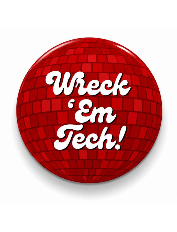 Disco Wreck ‘Em Game Day Button