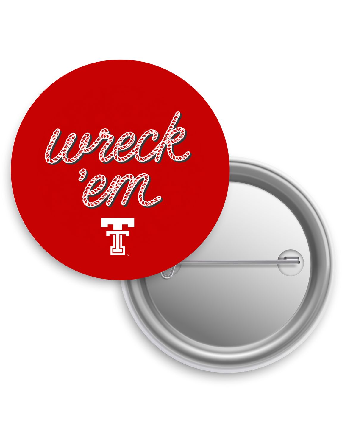 Wreck 'Em Rope Game Day Button