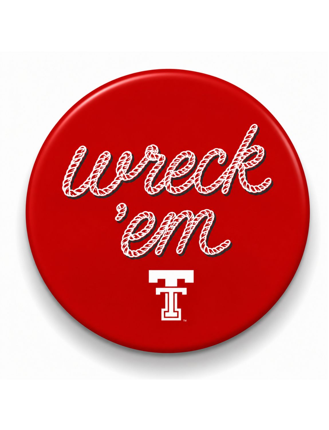 Wreck 'Em Rope Game Day Button