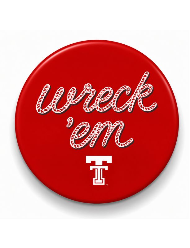 Wreck 'Em Rope Game Day Button