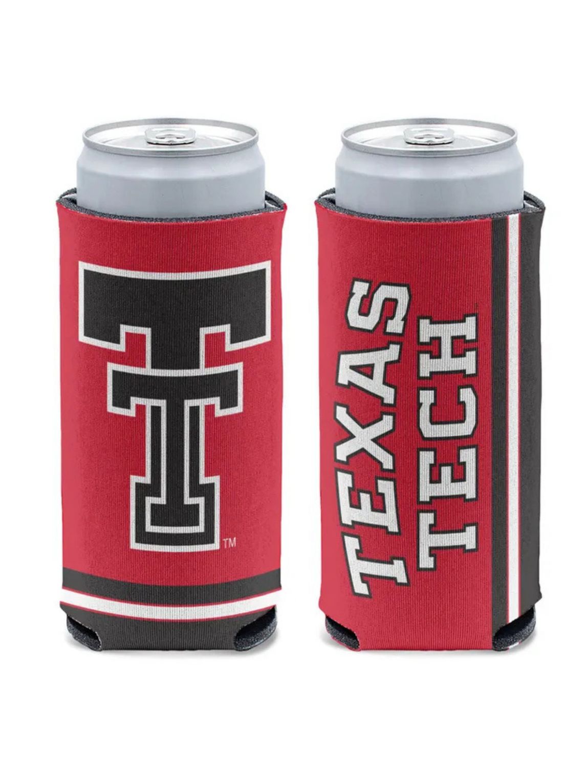 Black Logo Slim Can Koozie