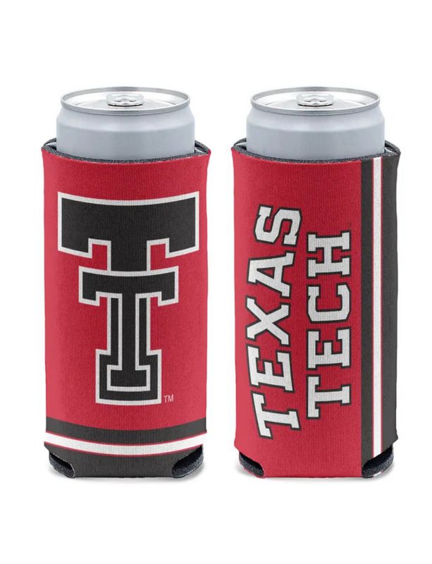 Black Logo Slim Can Koozie